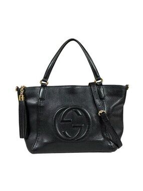 Gucci Soho Shoulder Bag Leather Black